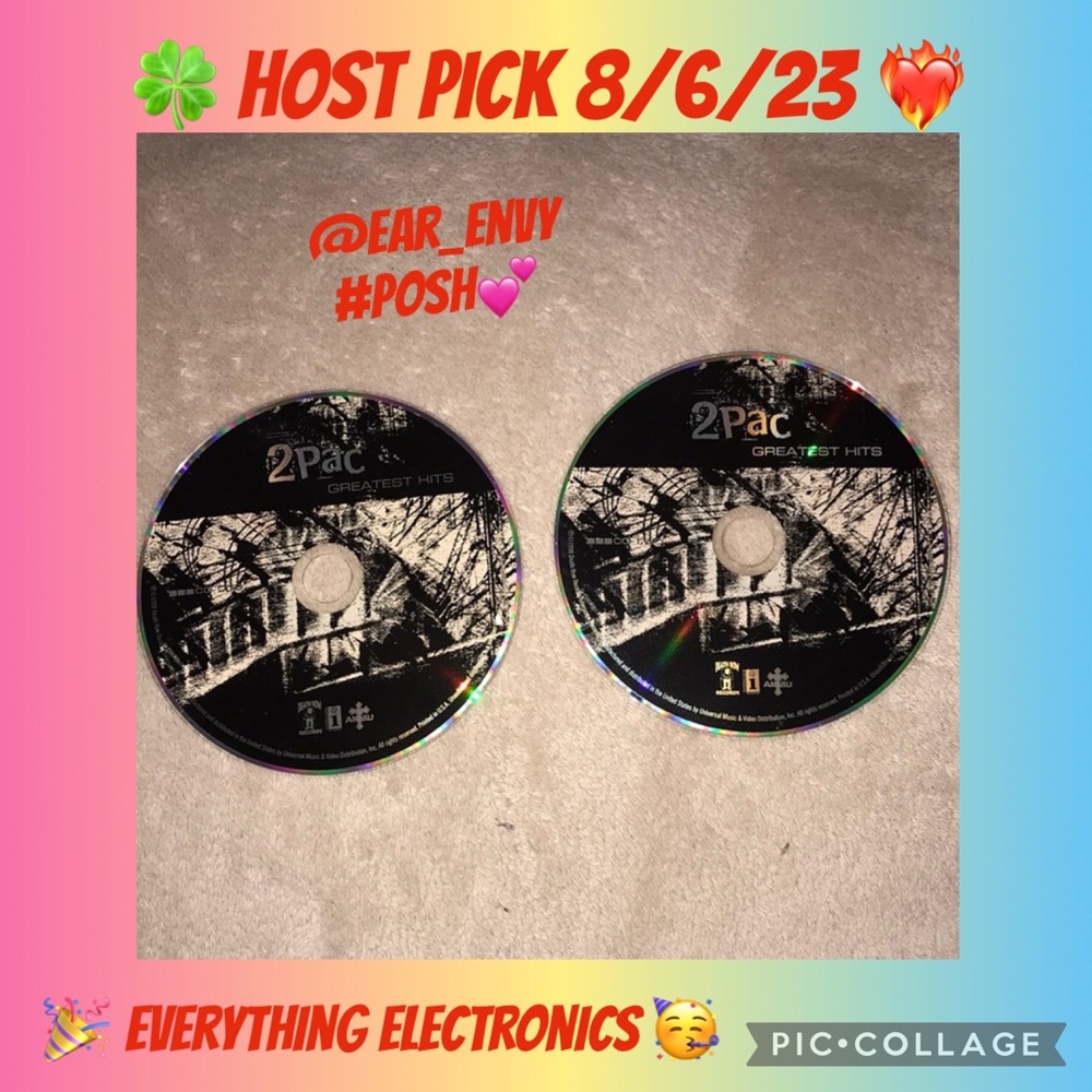 1998 Death Row Records 2Pac greatest hits CD 💿 one and two 💕